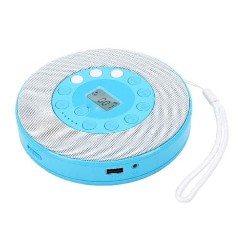 Sorandy Bluetooth Portable CD Player for Car, Travel (Blue)