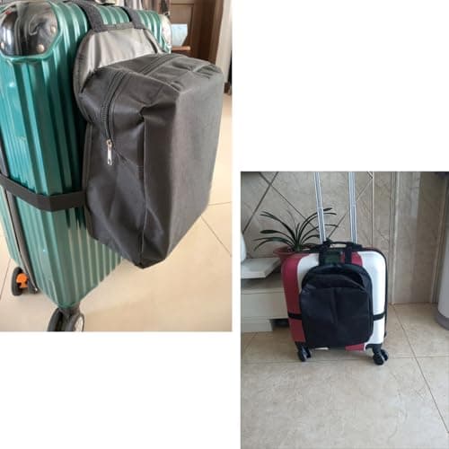DraCra Over Luggage Organizer Bag Add on Storage Pocket Expandable Hanging Pouch for Hardside Carry-On Luggage Hardshell Suitcase With Wheels Softside Rolling Luggage with Spinner Wheels — view 5