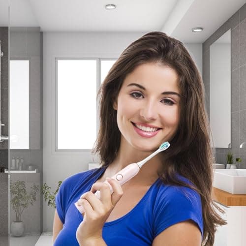 Adult Electric Toothbrush | Travel Electric Toothbrush | Rechargeable Lasts 180 Days 40000 VPM Deep Clean 6 Modes Toothbrush Includes Travel Case for Adults — view 2
