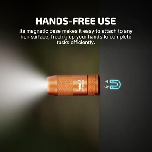 OLIGHT imini 2 Keychain Rechargeable Small EDC Torch, Orange — view 5