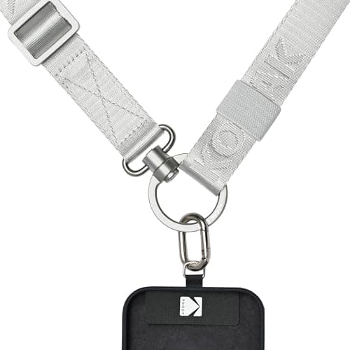 KODAK Multi-Purpose Camera Strap (Silver) - Quick-Release, Adjustable, Lightweight, Durable Metal Swivels, Neck Shoulder Strap for SLR, Compact Cameras, Smart Phones — view 5