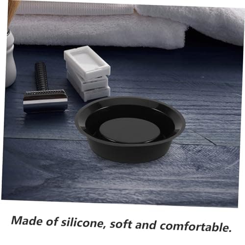 GANAZONO Soft Silicone Foaming Dishwashing Shaving Bowl Dimples for Beard and Face Shaving at Home Travel — view 3