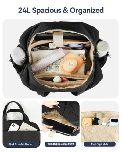 Gloppie Gym Bag for Women Men, Travel Bag for Weekend Overnight with Wet Pocket, Underseat Cabin Bag for EasyJet, Carry on for Ryanair & Trolley Sleeve & Headphone Pouch, Black — view 4