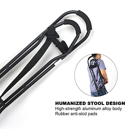 Walking Stick with Seat, Portable Folding Cane Chair Foldable Walking Stick Chairs for adults Seat Walking Sticks for Men and Women, Cane and Stool Dual-use for Elderly Disabled — view 4