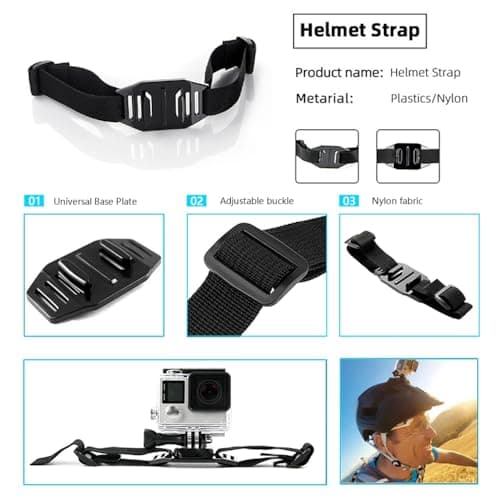Reflex Camera Extended 59 in 1 Action Camera Accessories Kit compatible with GoPro Hero 13 & 9-12, DJI Osmo Action 2, 3, 4, Pro 5, Insta360 Ace Pro/Ace Pro 2 Akaso & other Sports Cameras Durable Case — view 5