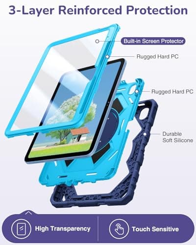 FINTIE Kids Case for iPad A16 11th Gen 11 Inch & iPad 10th Gen 10.9 Inch — view 3