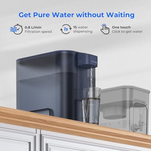Waterdrop ED04B Mega Instant Electric Water Filter Jug, 6L Large Capacity — view 4