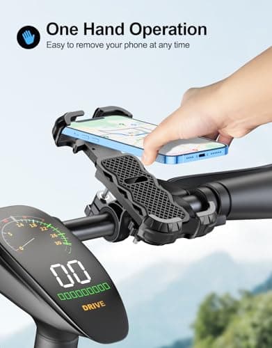 Glangeh Bike Phone Holder, [Secure Lock] 8S Quick Install Anti-fall — view 2