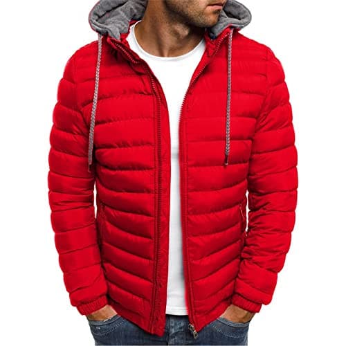 ZJADear Mens Lightweight Jacket Insulated Down Jackets Padded Puffer Coat