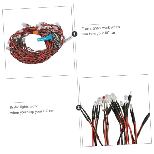 ibasenice Led Light Kit for Rc Model Car Rc Crawler Headlamp Replacement Lighting Modes — view 4