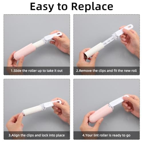 Sorcristy Mini Lint Roller with 4 Refills, Lint Roller for Clothes — view 5