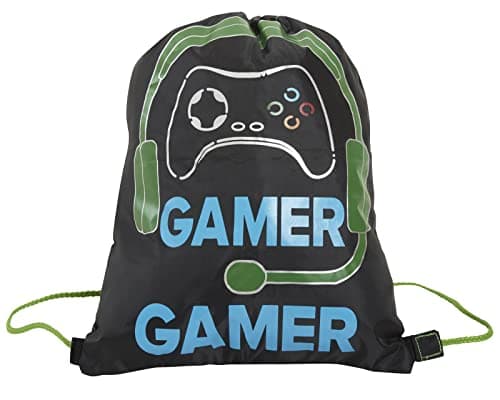 Epic Gamer Drawstring Trainer Gym Bag Kids Teens Adults Travel School PE Kit Sports Swim Bag — view 2
