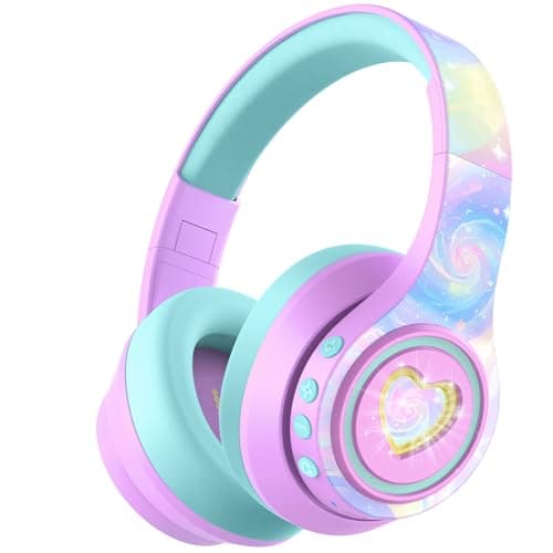 iClever BTH24 Active Noise Cancelling Headphones for Kids Airplane Travel