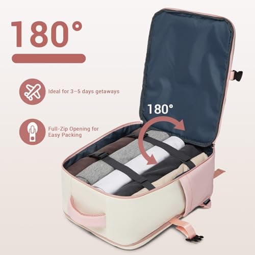 Kono Ryanair Cabin Bag 40x30x20, Underseat Travel Backpack for Women — view 6