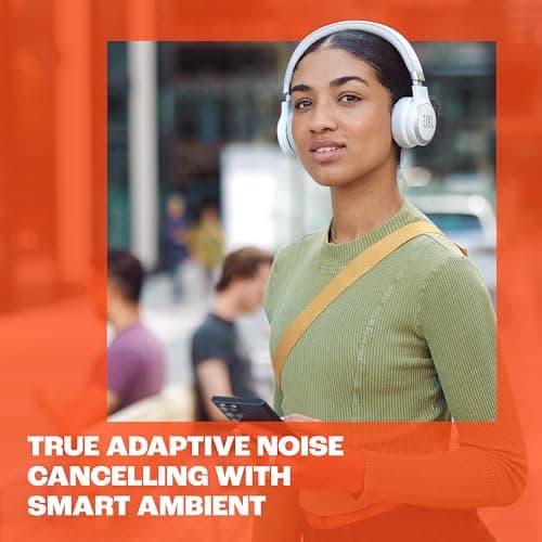 JBL Live 670NC Wireless Noise Cancelling On-Ear Headphone, Blue — view 4