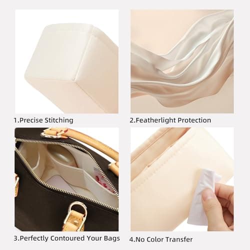 DGAZ Silk Bag Organiser Insert Fits Speedy (25, Craie) — view 3
