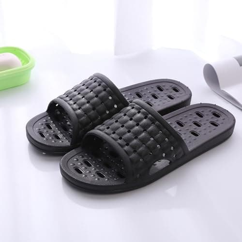 Czgcpyc Shower Shoes Quick Dry Non Slip Bath Slippers Black EU 41-42 — view 5