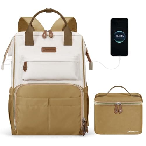 Maelstrom 15.6-17.3" Laptop Backpack with Lunch Box, Work Bag for Women Men