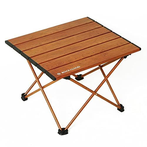 ROCK CLOUD Aluminum Ultralight Folding Camp Table for Camping, Hiking, Backpacking, Picnic, Beach, Indoor Use