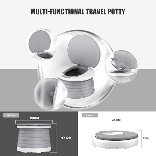 Travel Potty for Toddlers, Portable Foldable Potty Training Seat for Kids — view 6