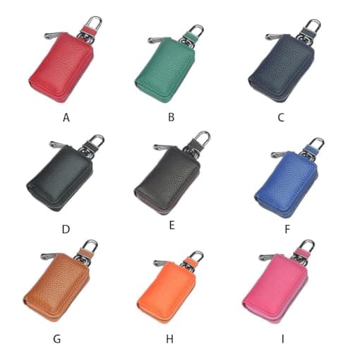 Zymoplas Retro Leather Wallet Portable Beach Door Car Keys Purse Fashion Soft Credit Card Organizer Pocket Holder Women Men, Green — view 5