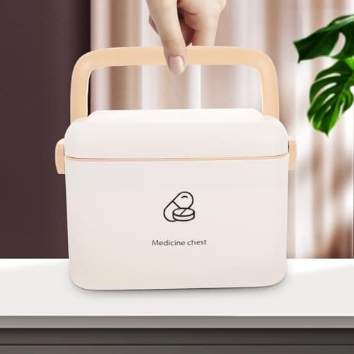 Double-layer First Aid Box Portable Medicine Storage Box with Handle — view 2