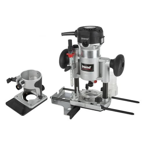 Trend Dual-Base Trim & Plunge Router, 1/4 Inch Collet, 710W, 240V