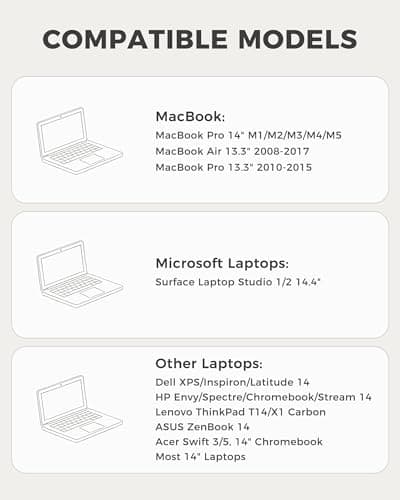 ProCase Laptop Sleeve 14" for MacBook Pro 14-Inch M5/M4/M3/M2/M1 Pro/Max 2026-2021, Computer Case Also Compatible with 14" HP Dell ASUS Lenovo Acer Chromebook -Black — view 2