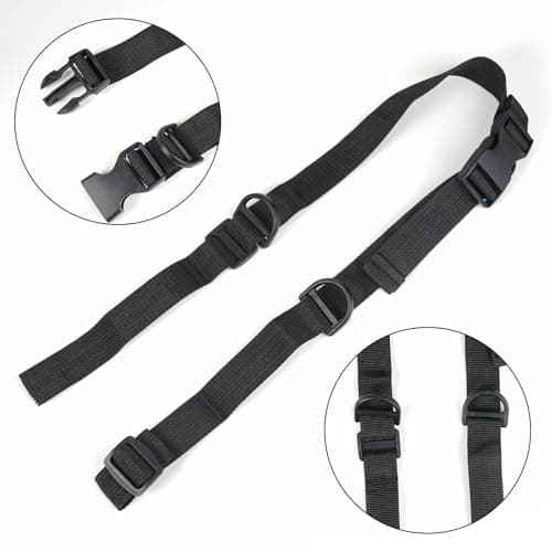 2 Pieces Backpack Strap, Adjustable Rucksack Chest Straps with Clips — view 2