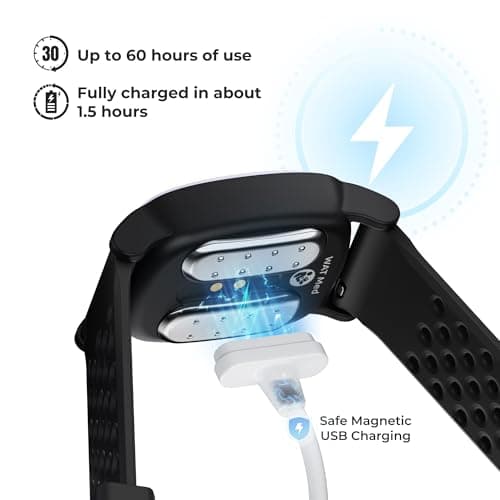 EmeTerm Explore Active FDA-Cleared Anti-Nausea Wristband Nickel-Free 5m Dive Ready Motion Sickness Relief Band Non-drowsy Drug-Free Rechargeable Fluoroelastomer Strap for Salt-Water Resistance — view 6