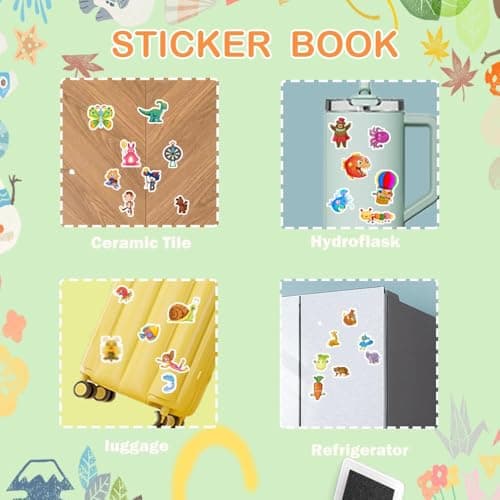 Aannanl 6 Reusable Sticker Book for Toddlers 2+ Years,300+ Puffy Stickers — view 5