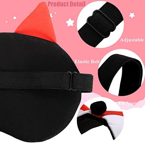 ZOOFOX 16-Pack Cute Animal Eye Mask, Soft Blackout Blindfold for Sleep, Adjustable Strap, 3D Funny Cover for Women, Men, Kids, Travel, Yoga, Office, and Night — view 3