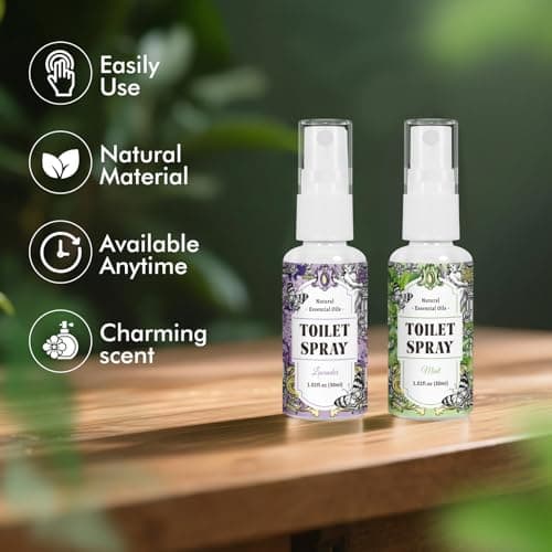 Scent-Hi Toilet Spray 3 Pack, Lavender, Linen & Mint Scented Bathroom Spray — view 2