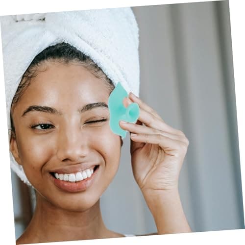 UTHCLO 3pcs Silicone Cleansing Brush Scrubber Cleaning Brushes Scalp Scrub Massager Silicone Bath Brush Soft Face Brush Shower Dandruff Brush Lip Scrub Exfoliator Foot Cleaner — view 4