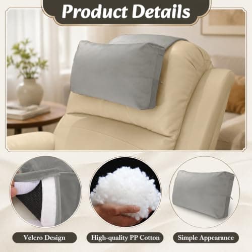 Vexilon Neck Pillow for Recliner Chair, Non-slip and Soft Chair Neck Pillow — view 2