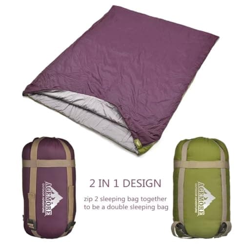Agemore Ultra-light Compact Envelope Sleeping Bag for Camping — view 2