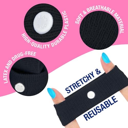 Sea-Band Mama! Motion Sickness, Nausea and Morning Sickness Relief, Ginger Lozenges and Acupressure Wristbands Bundle, (1 x Pack of 24 Ginger Lozenges and 1 x Pair of Adult Black) — view 5