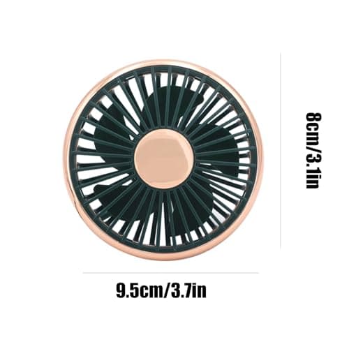 Birtern Portable Fan for Car Air Cooler 3 Speeds Adjustable Powerful — view 5