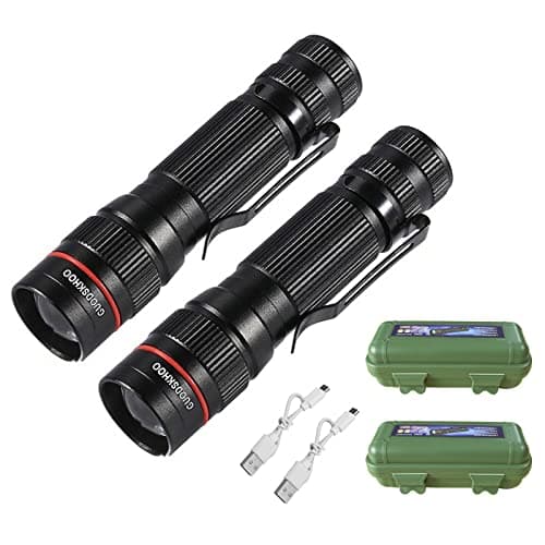 GUODSKHOO Torches Led Super Bright, Tactical Flashlights 2Pack