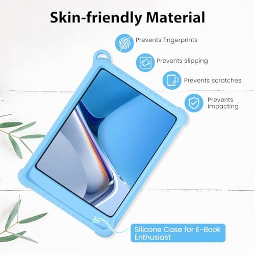 Silicone Case for 7" Kindle Paperwhite & Colorsoft 12th Gen 2024, Blue — view 3