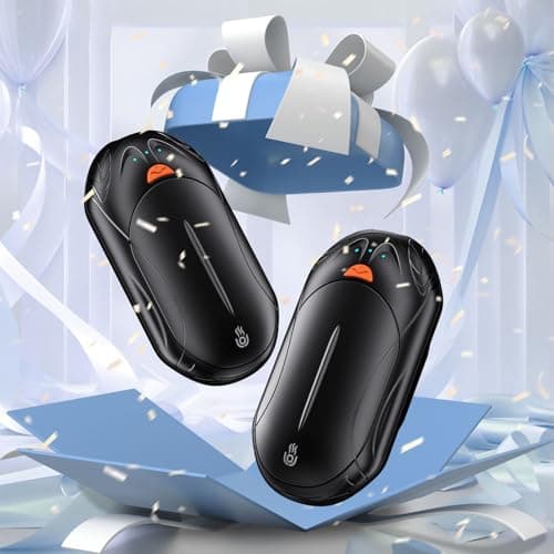 2-Pack Hand Warmer Rechargeable 6000mAh OUTJUT Portable Pocket Warmer 3 Heating Modes USB Electric Split Rechargeable Hand Warmer Suitable for Outdoor Sports, Camping, for Reno Patients — view 6
