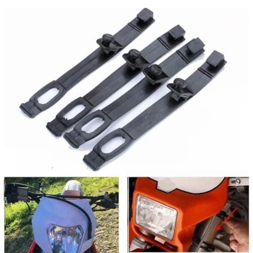 Motorcycle Headlamp Mounting Bands Black Rubber Motorcycle — view 6