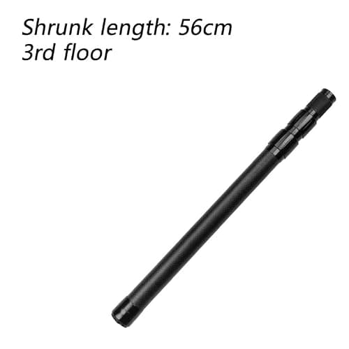 BBTISG High Carbon Plunge Pole, Carbon Fiber Tent Pole Telescopic Adjustable Short Pole Awning Poles for Fishing Rods, Camping Poles, Tarpaulins, Awning, Canopy, Porch, Awning (1.3m) — view 2