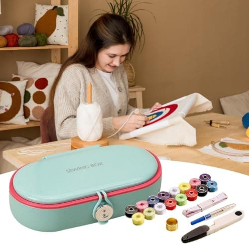 Small Sewing Kit Travel Size Double Layer Case Repair Tools — view 6