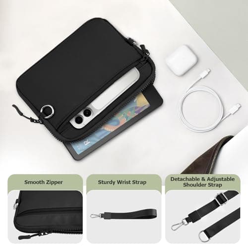 Dadanism 6-7 Inch Protective Padded Sleeve Bag Carrying Case, Black — view 6