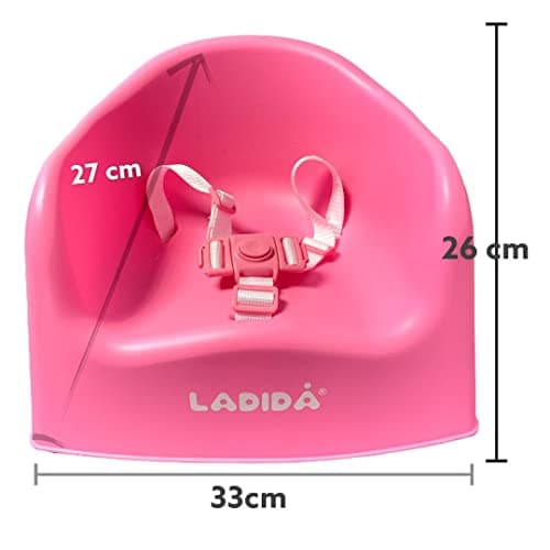 LADIDA Portable Booster Seat, Travel High Chair, Suitable for Feeding and Dining (Pink) 416 — view 6