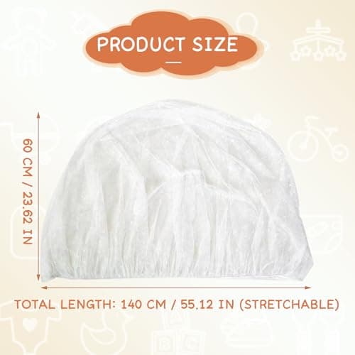 TAGMEIU Baby Mosquito Net for Pram, Portable Universal Pram Net Cover — view 4