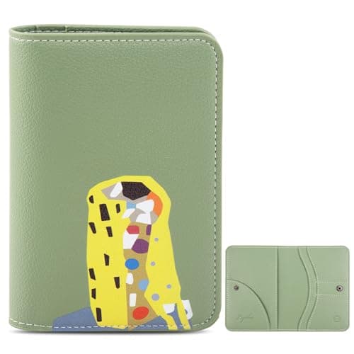 Lychii Slim Passport Holder RFID Blocking Travel Wallet - PU Leather Protector Case for Quick TSA Access, Secure Boarding Passes & ID Cards for Men Women International Travel