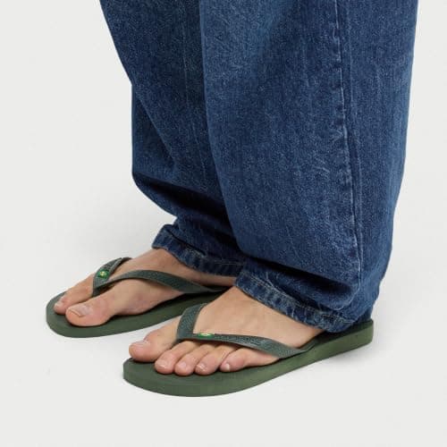 Havaianas Top Brasil Unisex Adults FlipFlop Olive Green 8.5/9 UK — view 2