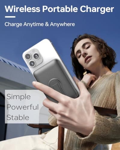 For MagSafe Power Bank, 12000mAh Portable Charger 22.5W, Space Gray — view 5